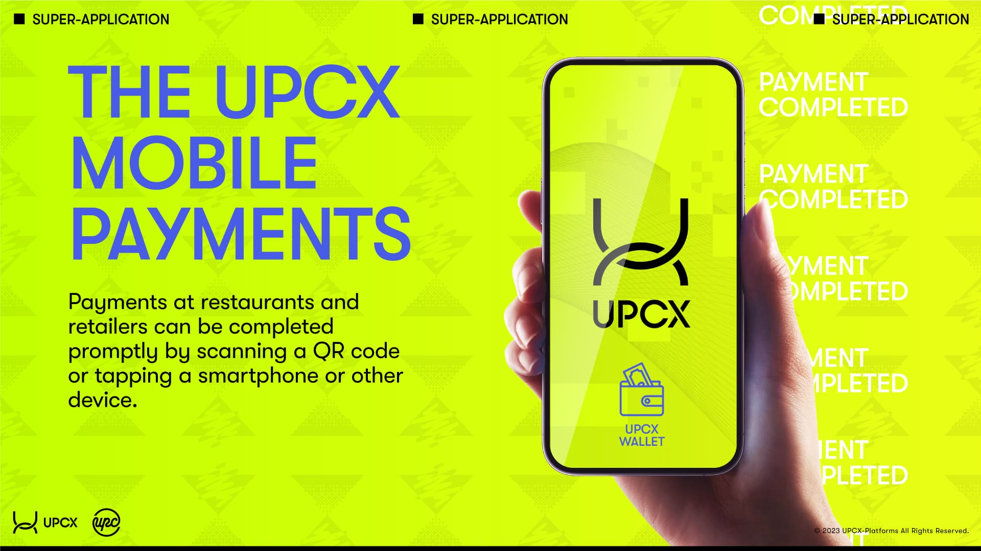 UPCX Mobile Payment description